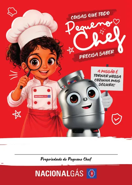 Capa da cartilha Coisas que todo Pequeno Chef precisa saber